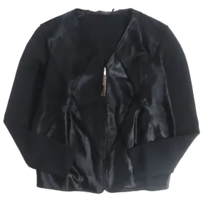 Alexander McQueen Wool Blouson Cardigan Black