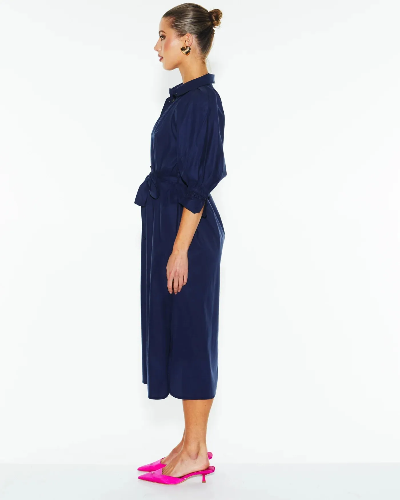 Almighty Shirt Dress - Navy