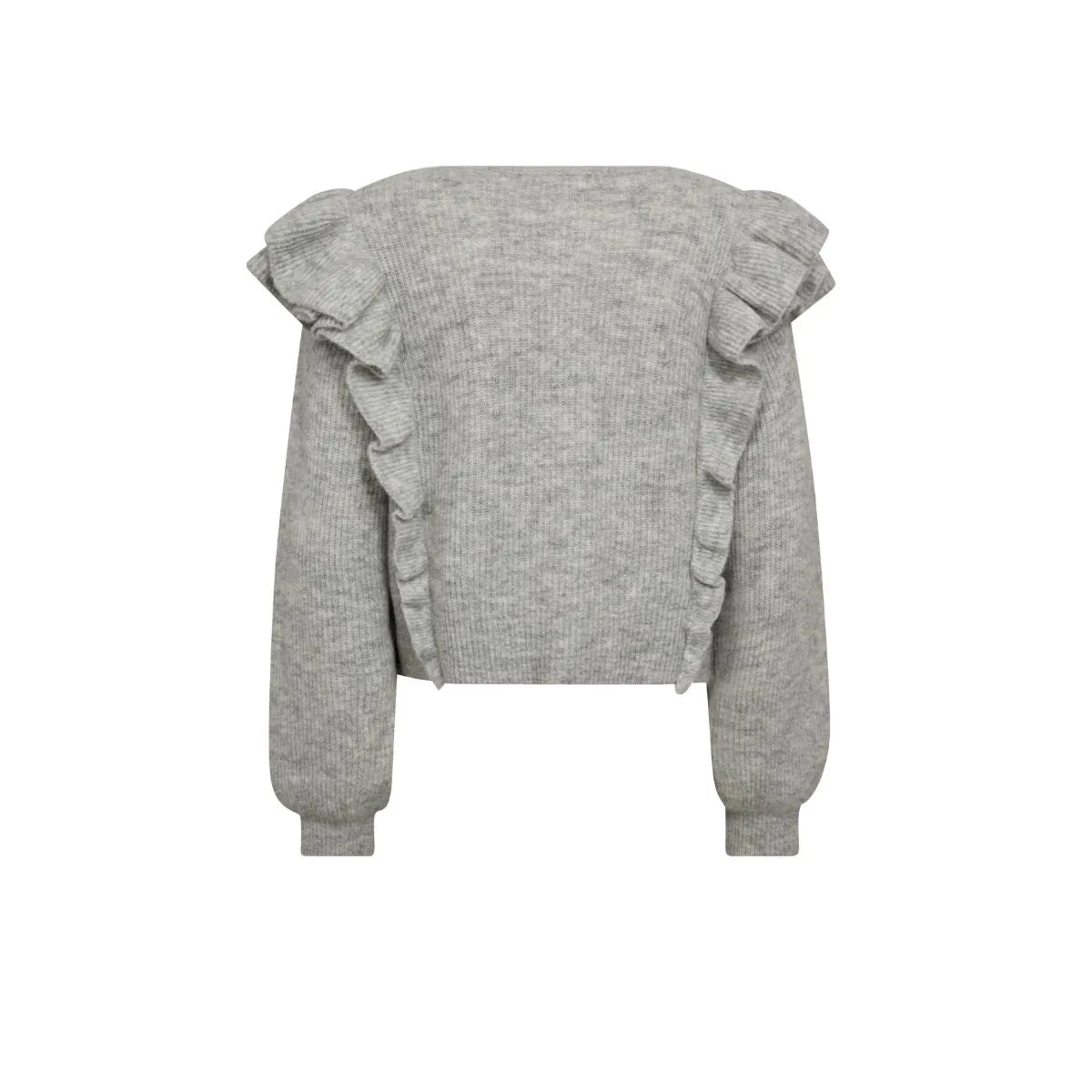 AnnsofiGO Cardigan Light Grey Melange