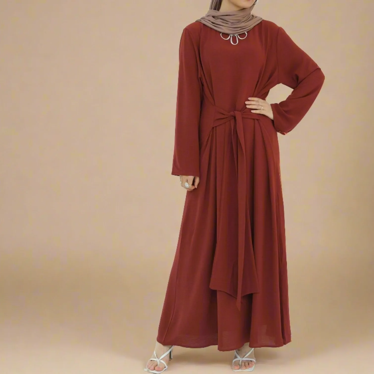 Aylana Long Sleeve Wrap Dress