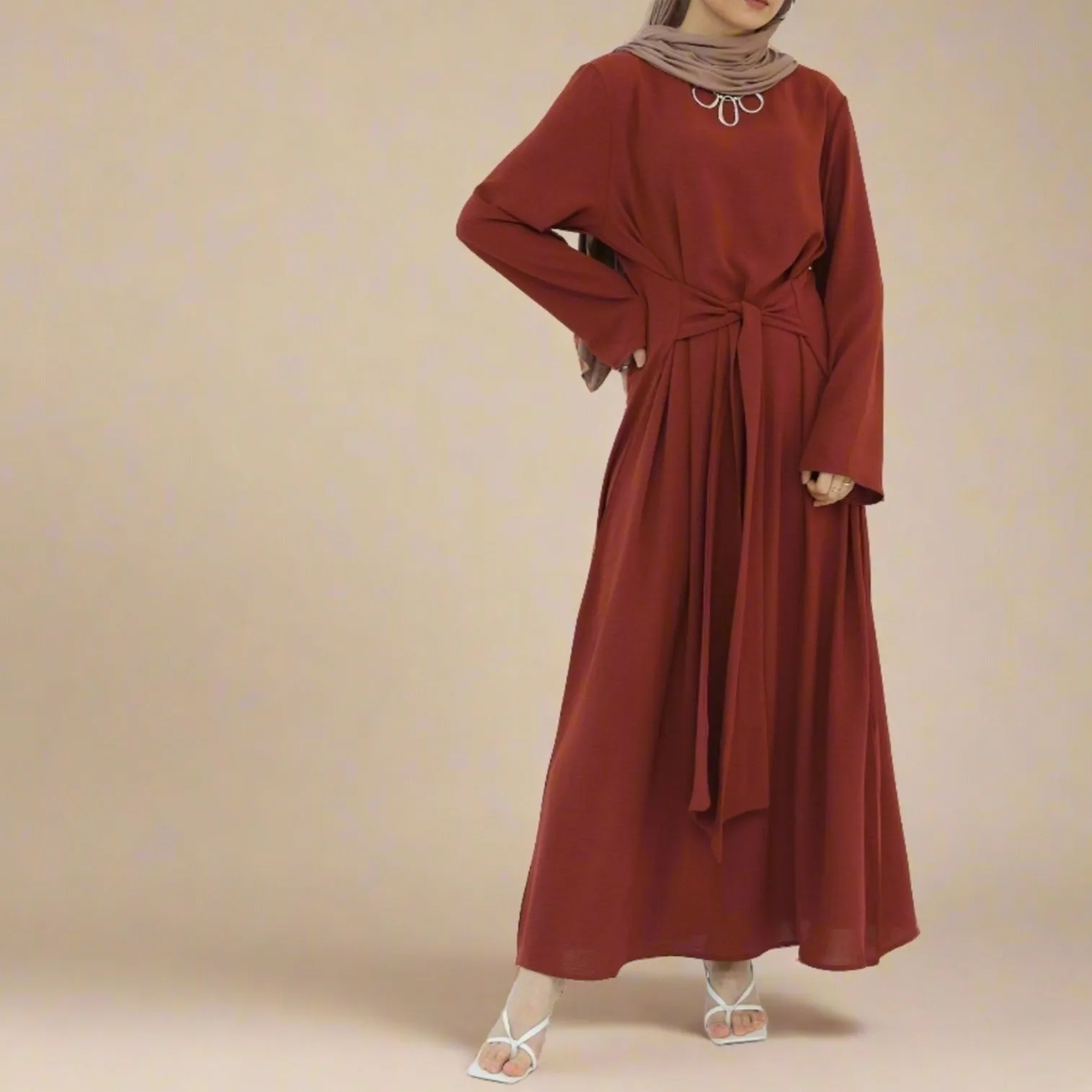 Aylana Long Sleeve Wrap Dress