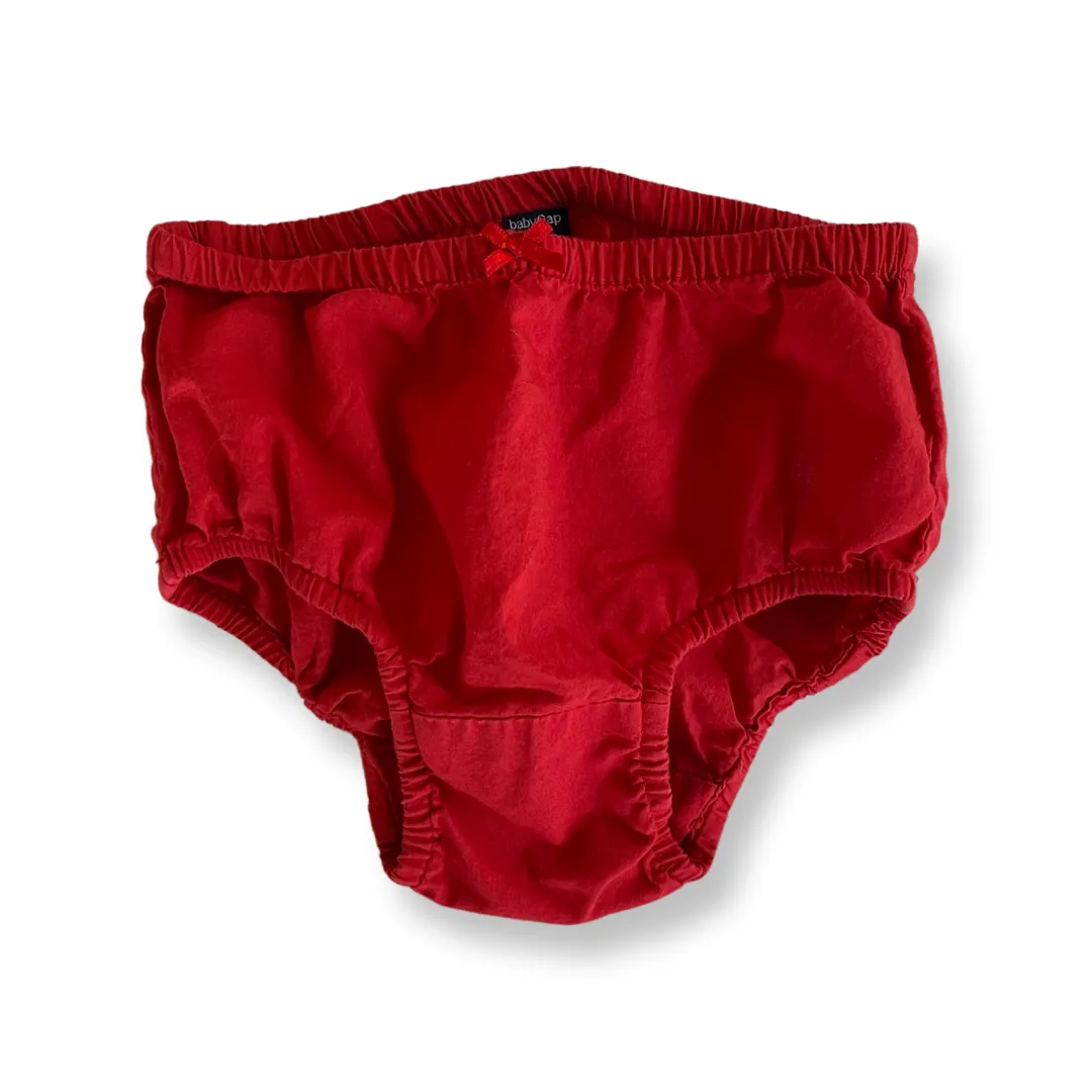 babyGap Red Pleated Corduroy Skirt w/ Bloomers - 2T