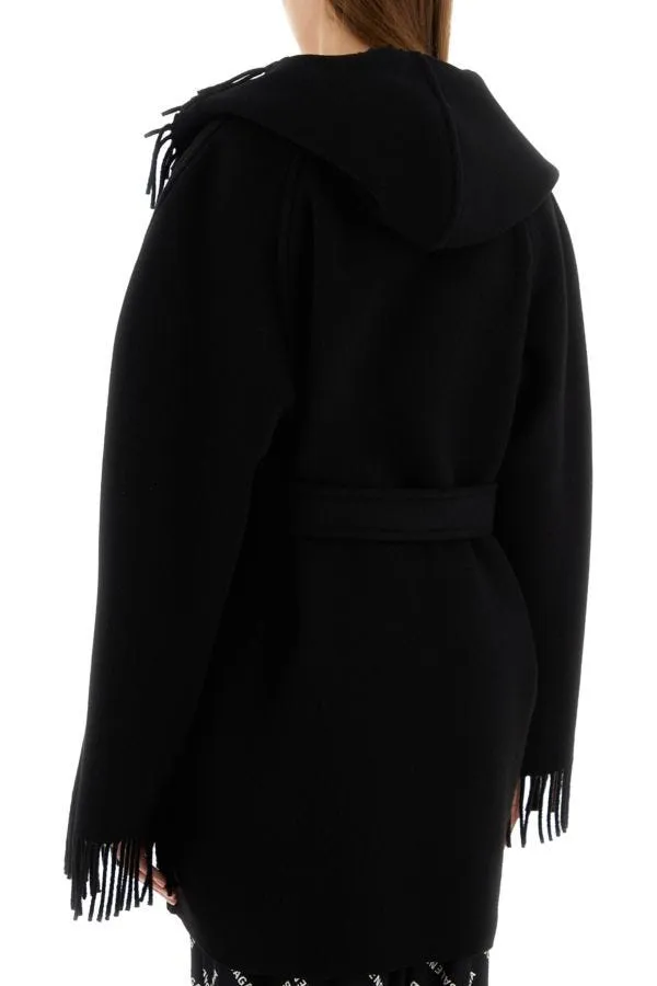 BALENCIAGA | Black wool coat