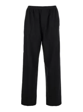 BALENCIAGA Men's Black Elastic Wool Pants for SS24