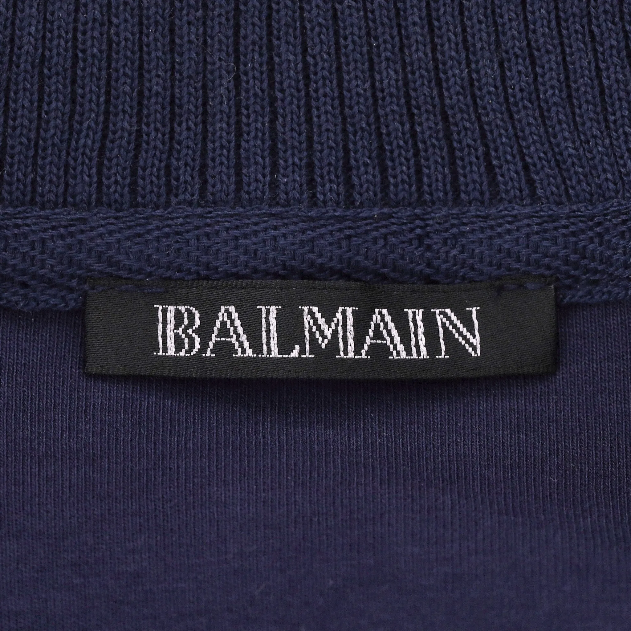 Balmain Logo Cotton Zip-Up Cardigan. Size L