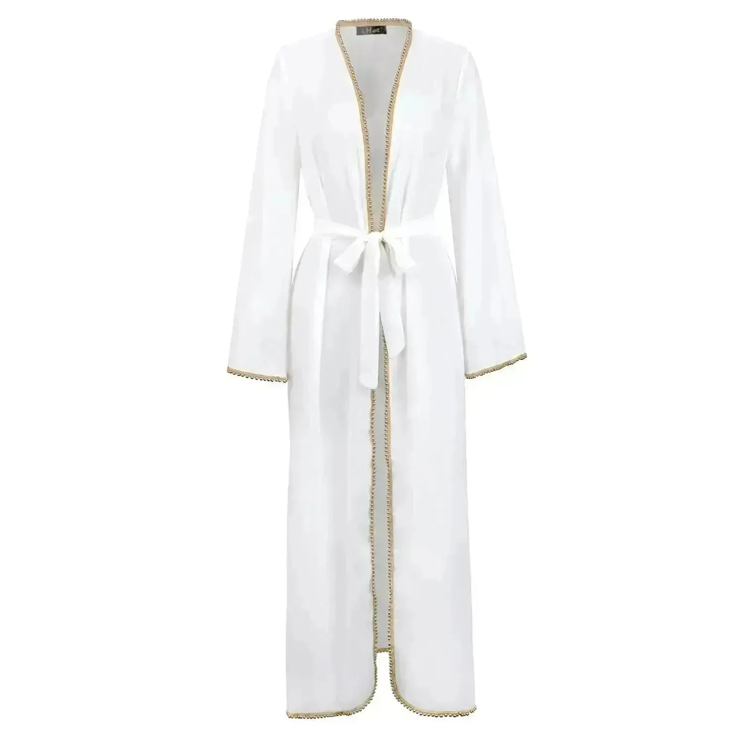 Bandage cardigan robe Arab  dress