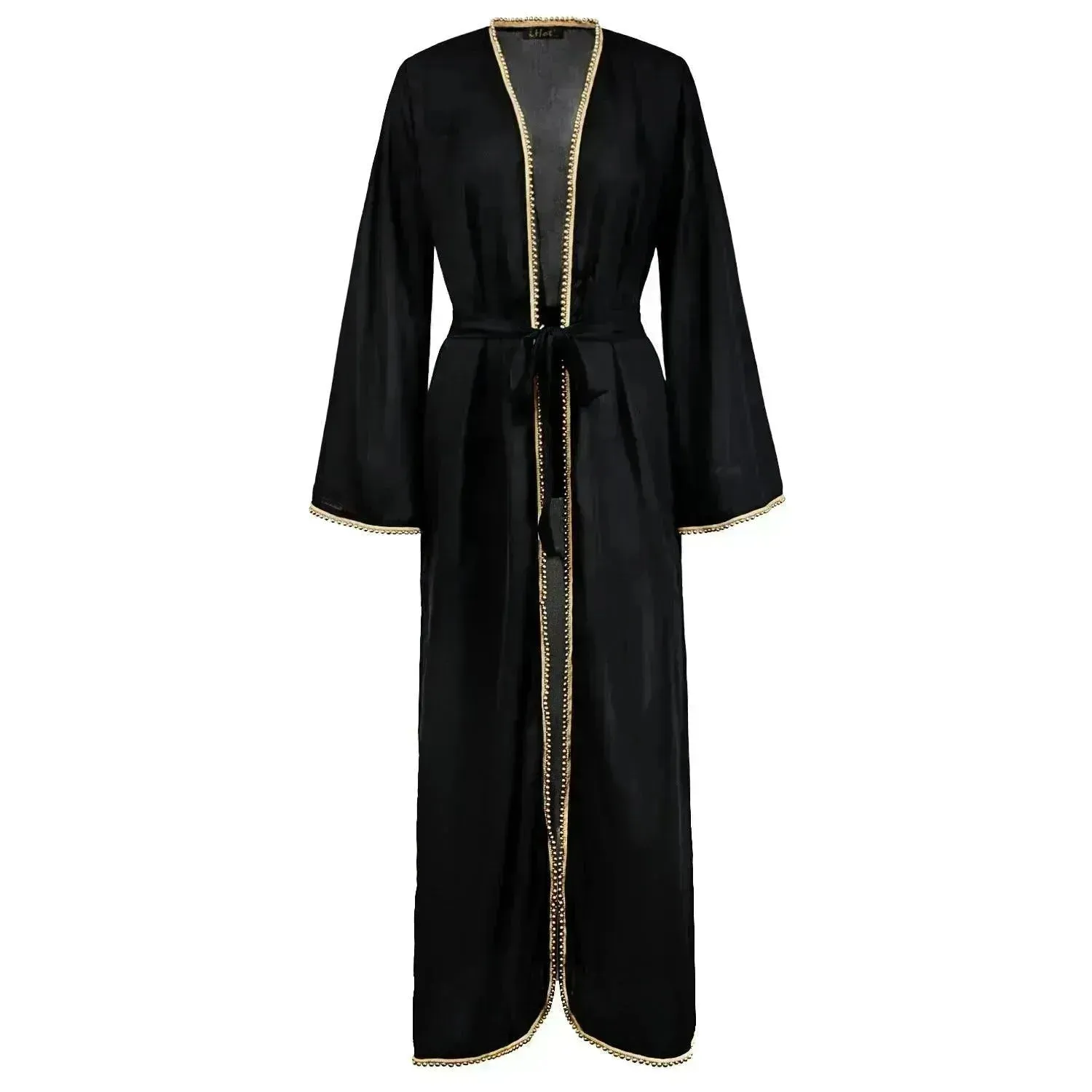 Bandage cardigan robe Arab  dress