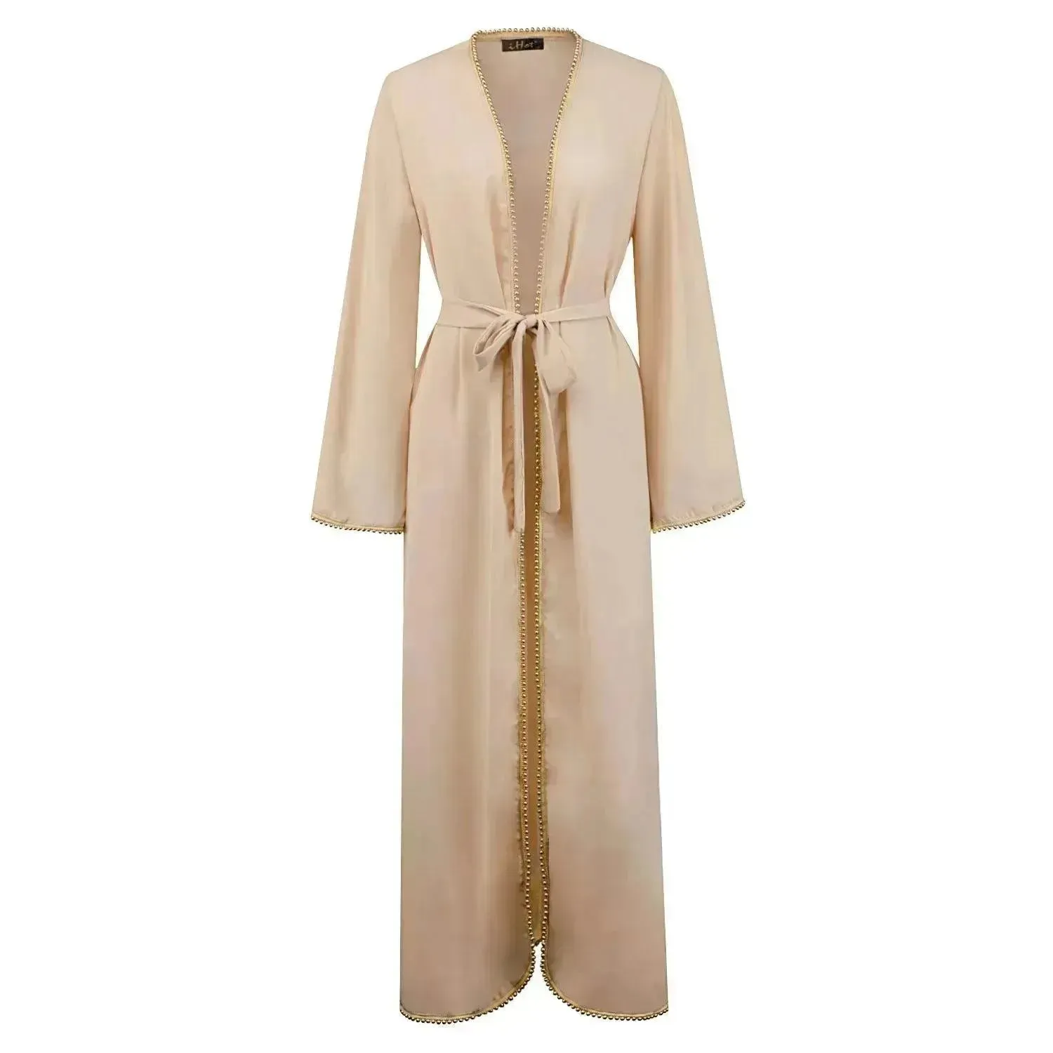 Bandage cardigan robe Arab  dress