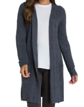 BAREFOOT DREAMS - Cozychic Lite Santa Monica Cardigan in Indigo Pacific Blue