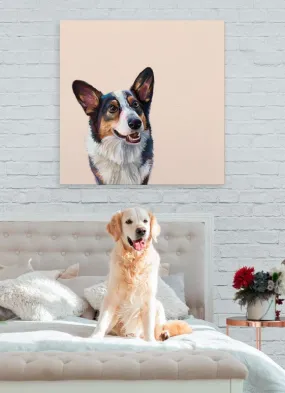 Best Friend - Tri Color Corgi Canvas Wall Art