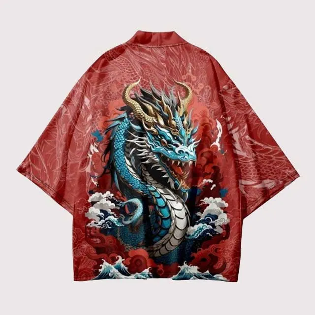 Blue Dragon Haori