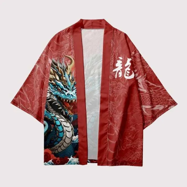 Blue Dragon Haori