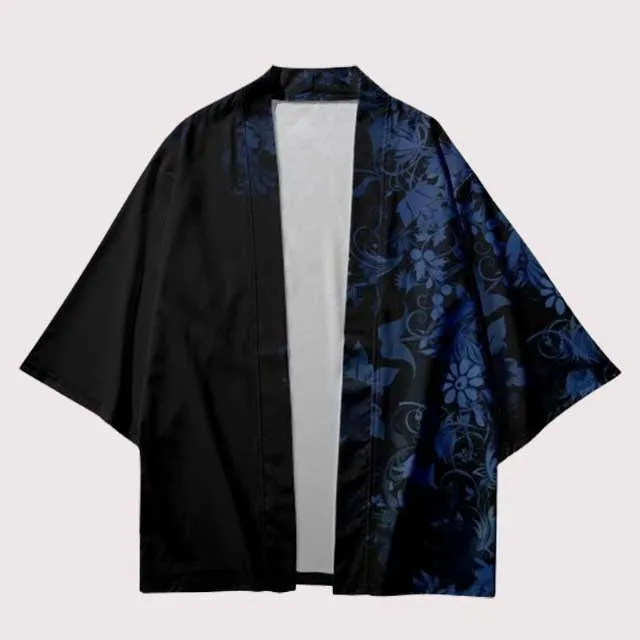 Blue Floral Haori