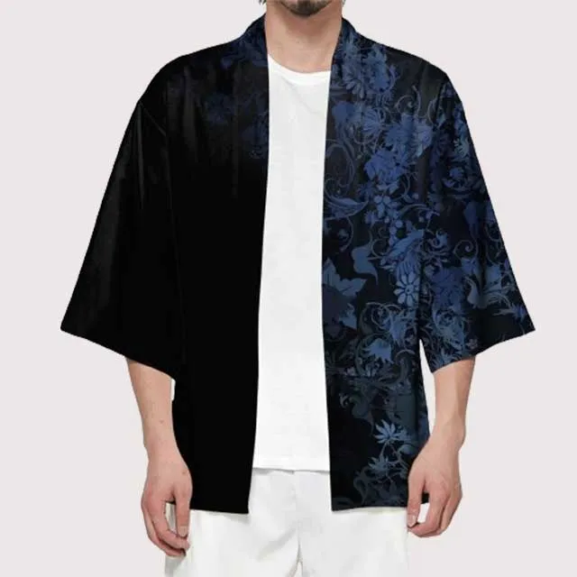 Blue Floral Haori