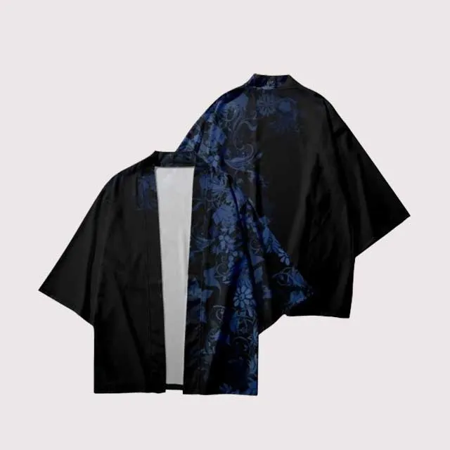 Blue Floral Haori