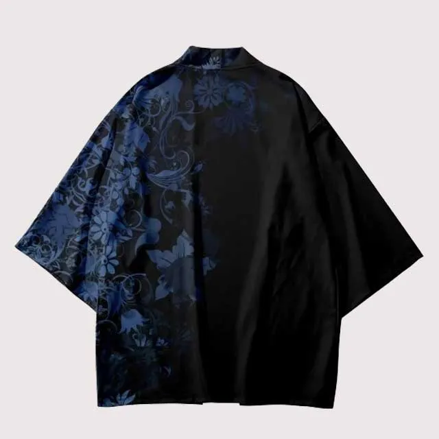 Blue Floral Haori