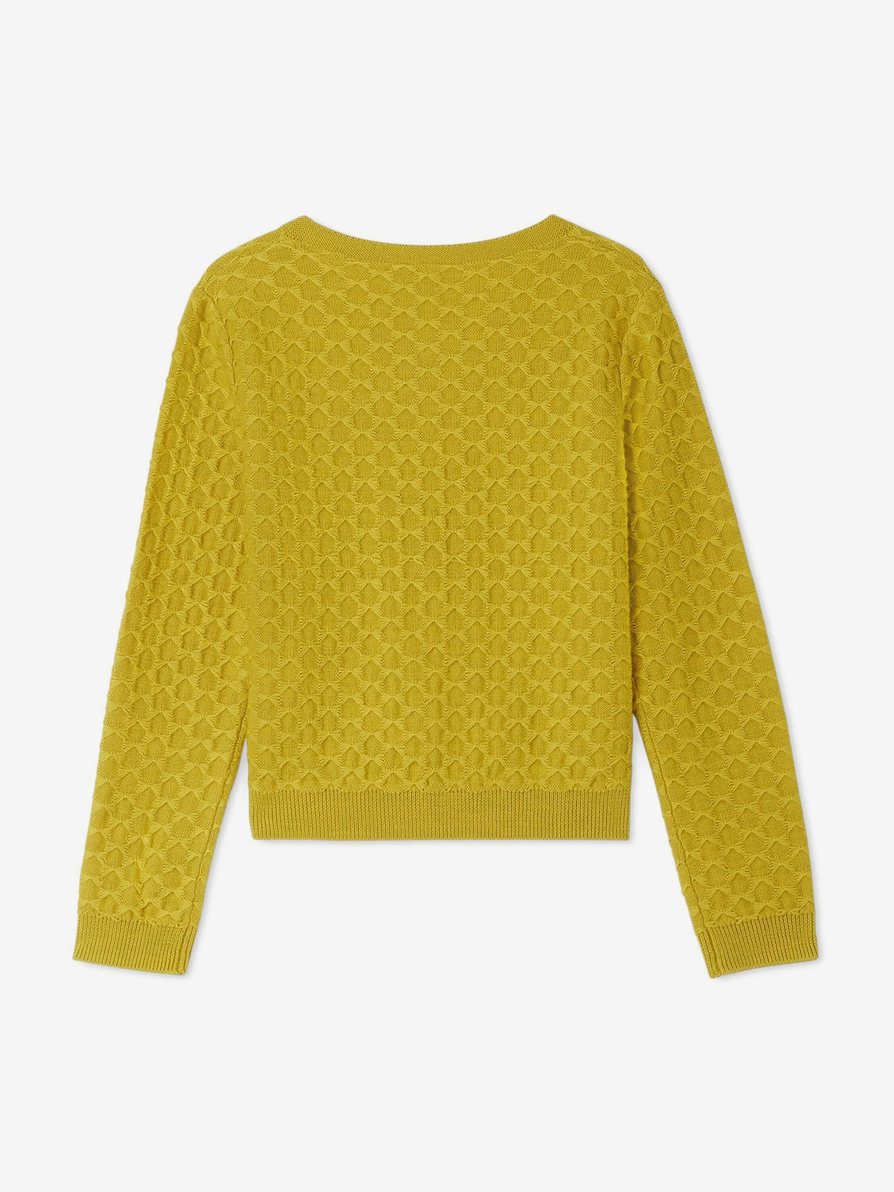 Bonpoint Girls Garancie Cardigan in Yellow