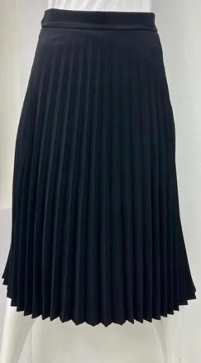 CARLUCCI PLEATED SKIRT 27" BLACK