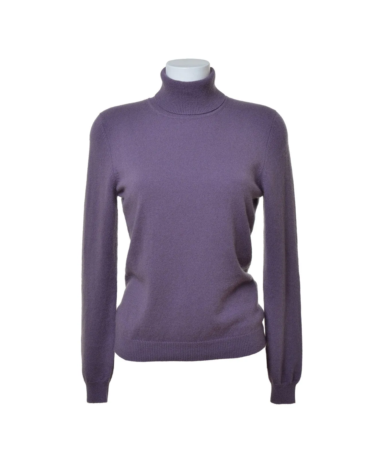 Cashmere Grey Roll Neck Jumper-Woodcock & Cavendish