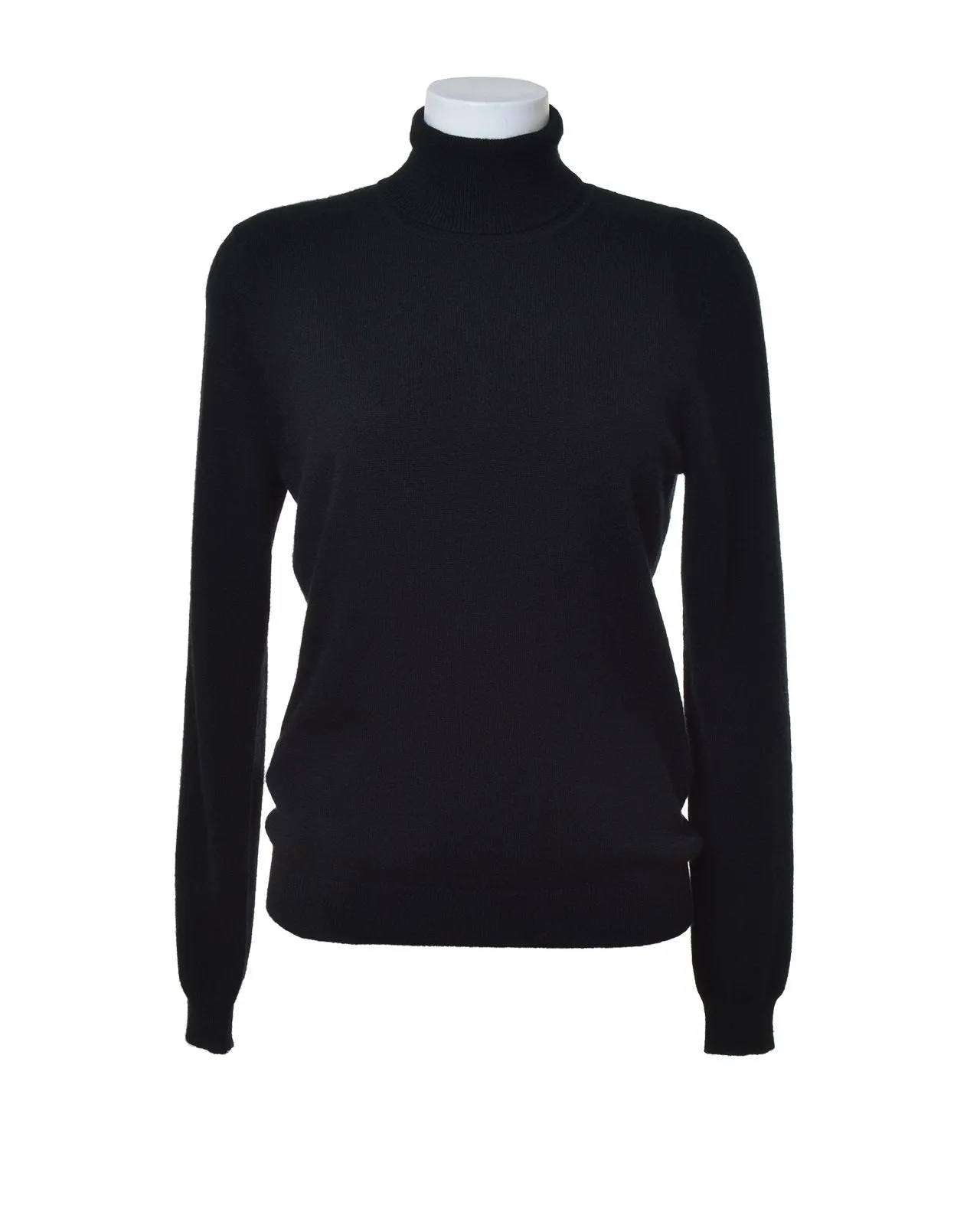 Cashmere Grey Roll Neck Jumper-Woodcock & Cavendish