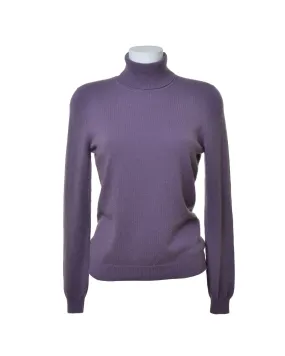 Cashmere Heather Roll Neck Jumper-Woodcock & Cavendish