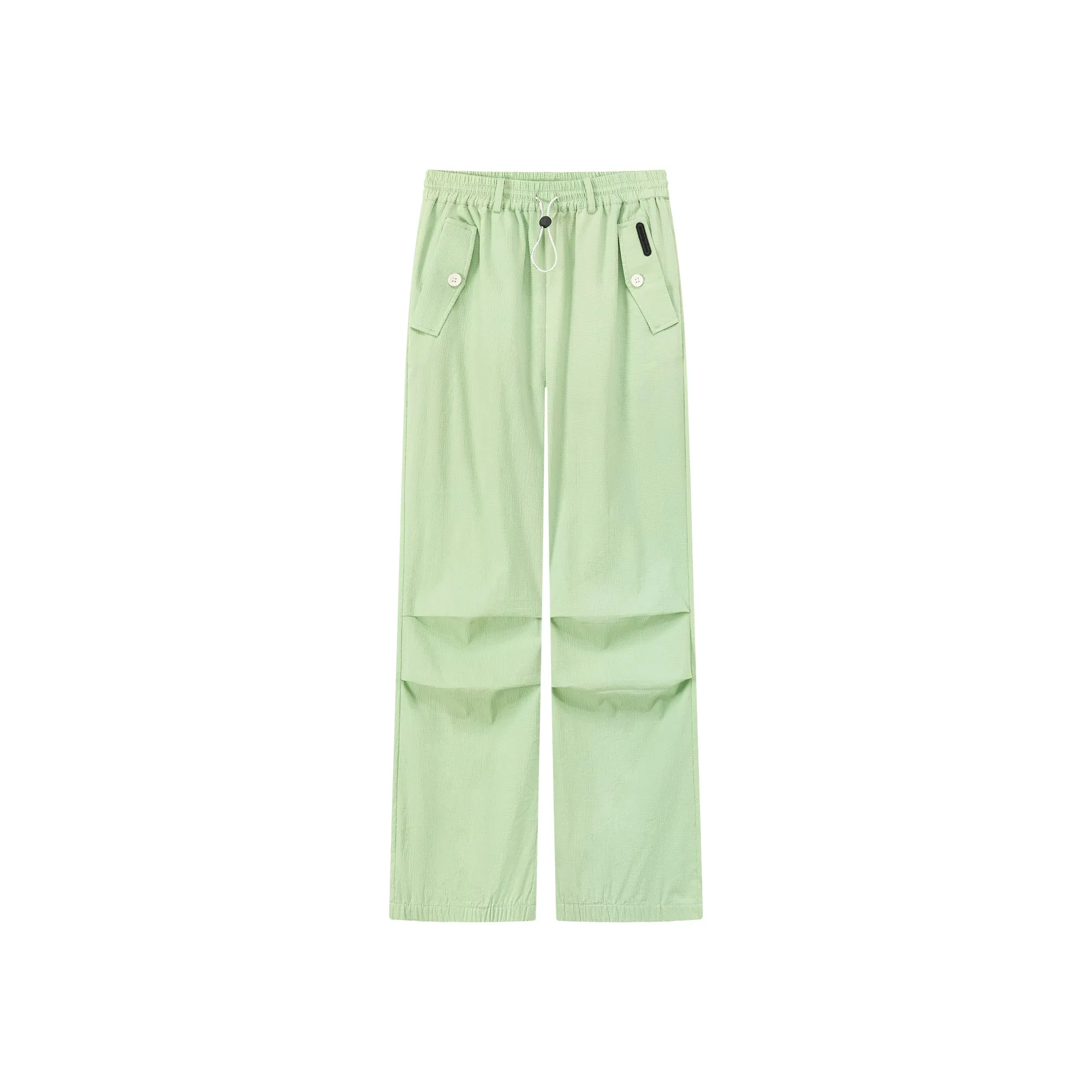 Casual High Waist Drawstring Wide Pants