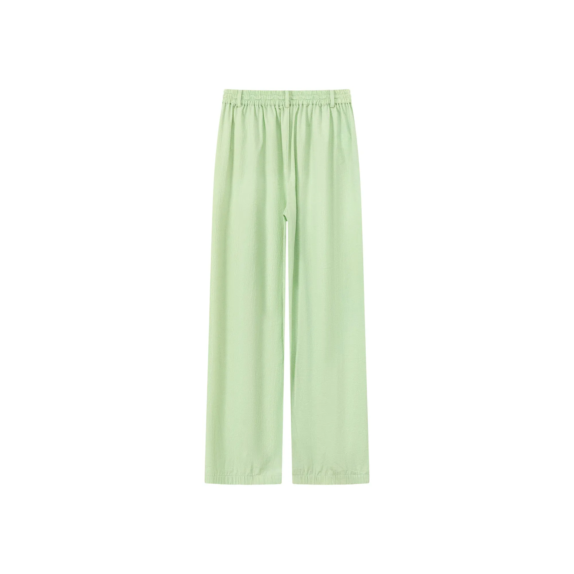 Casual High Waist Drawstring Wide Pants