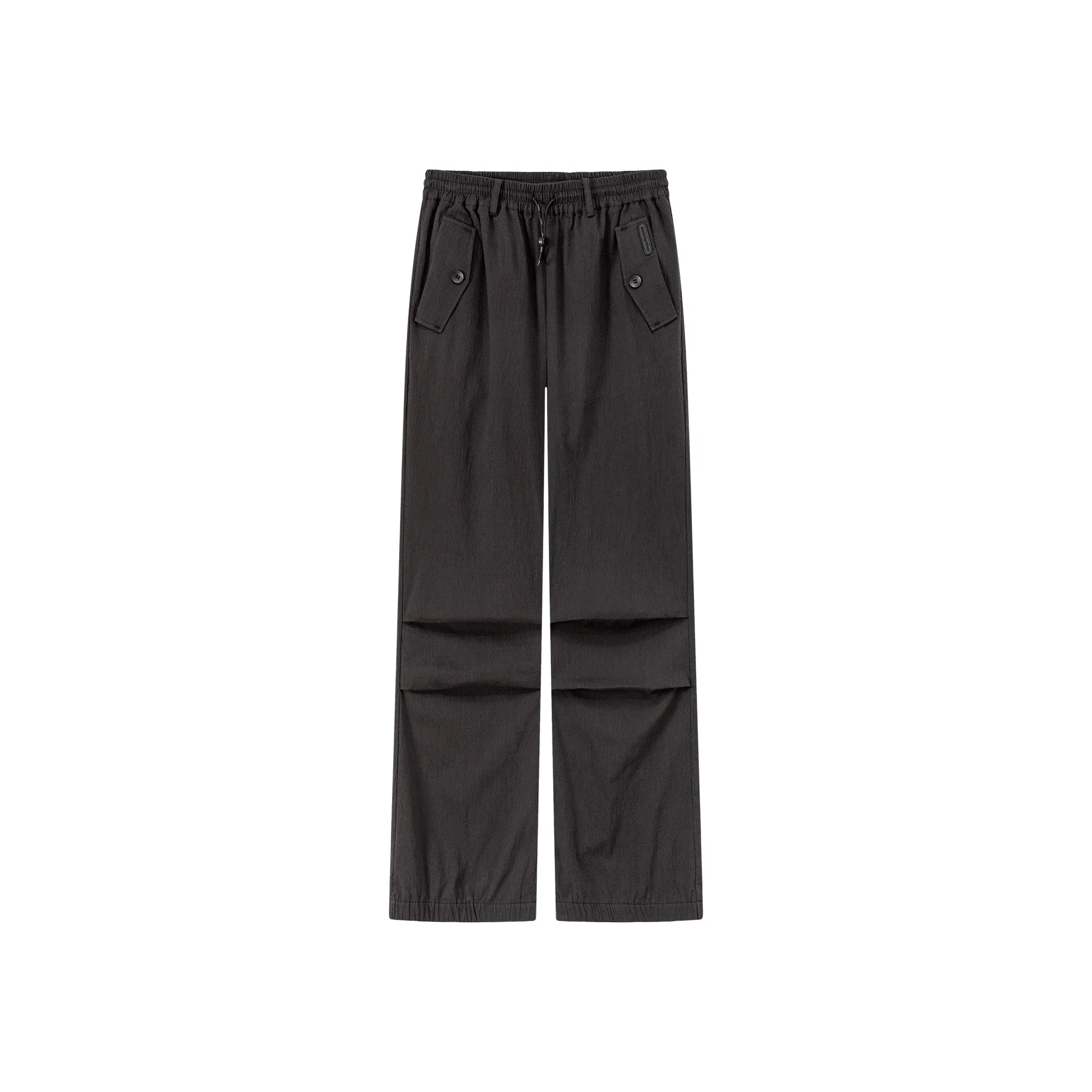 Casual High Waist Drawstring Wide Pants