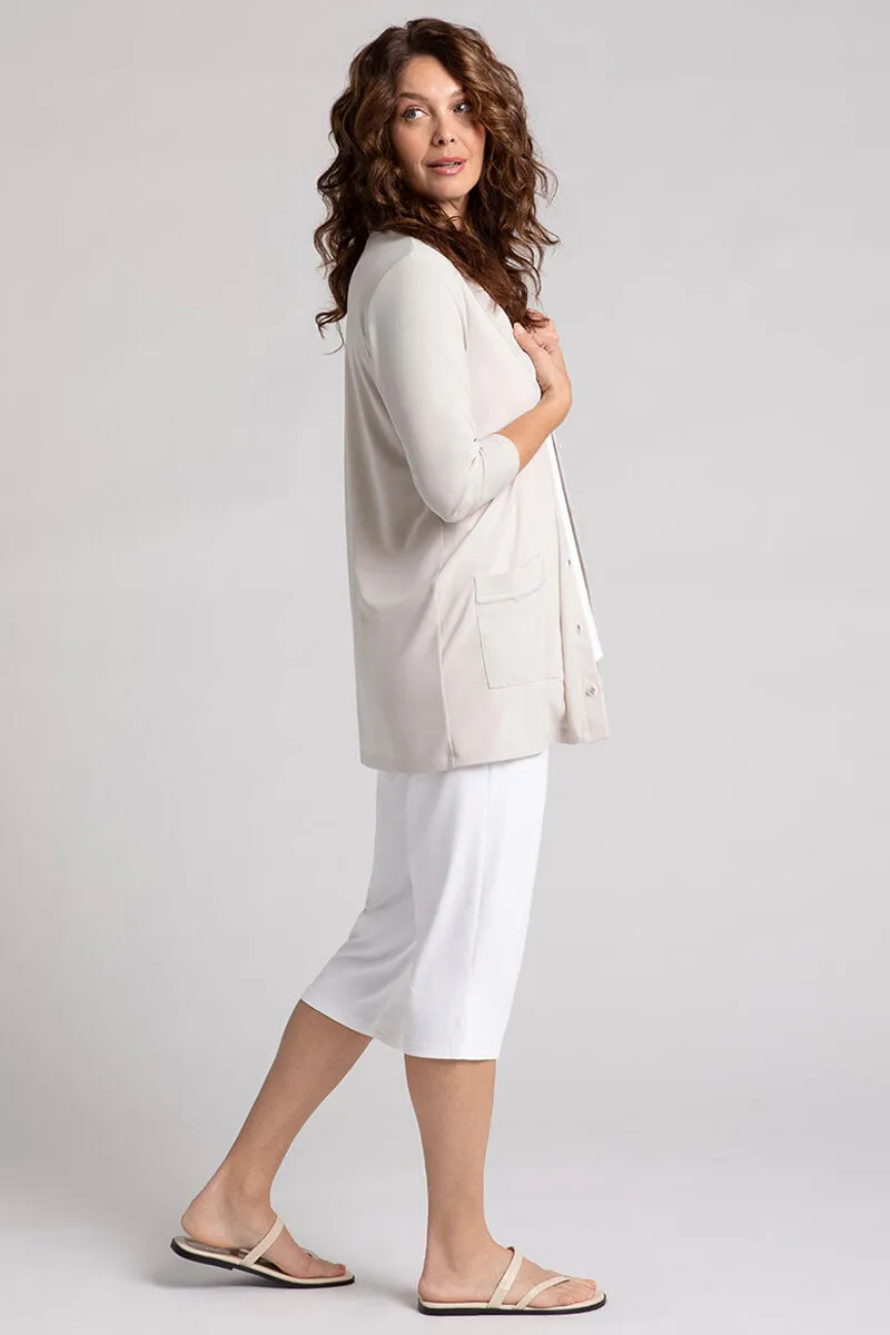 Classic Button Cardigan | Cashew