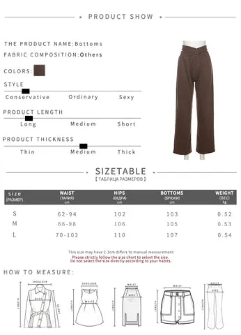 Cross My Heart Wide Leg Pants For Women