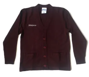 DeLaSalle High School Burgundy Cardigan Sweater