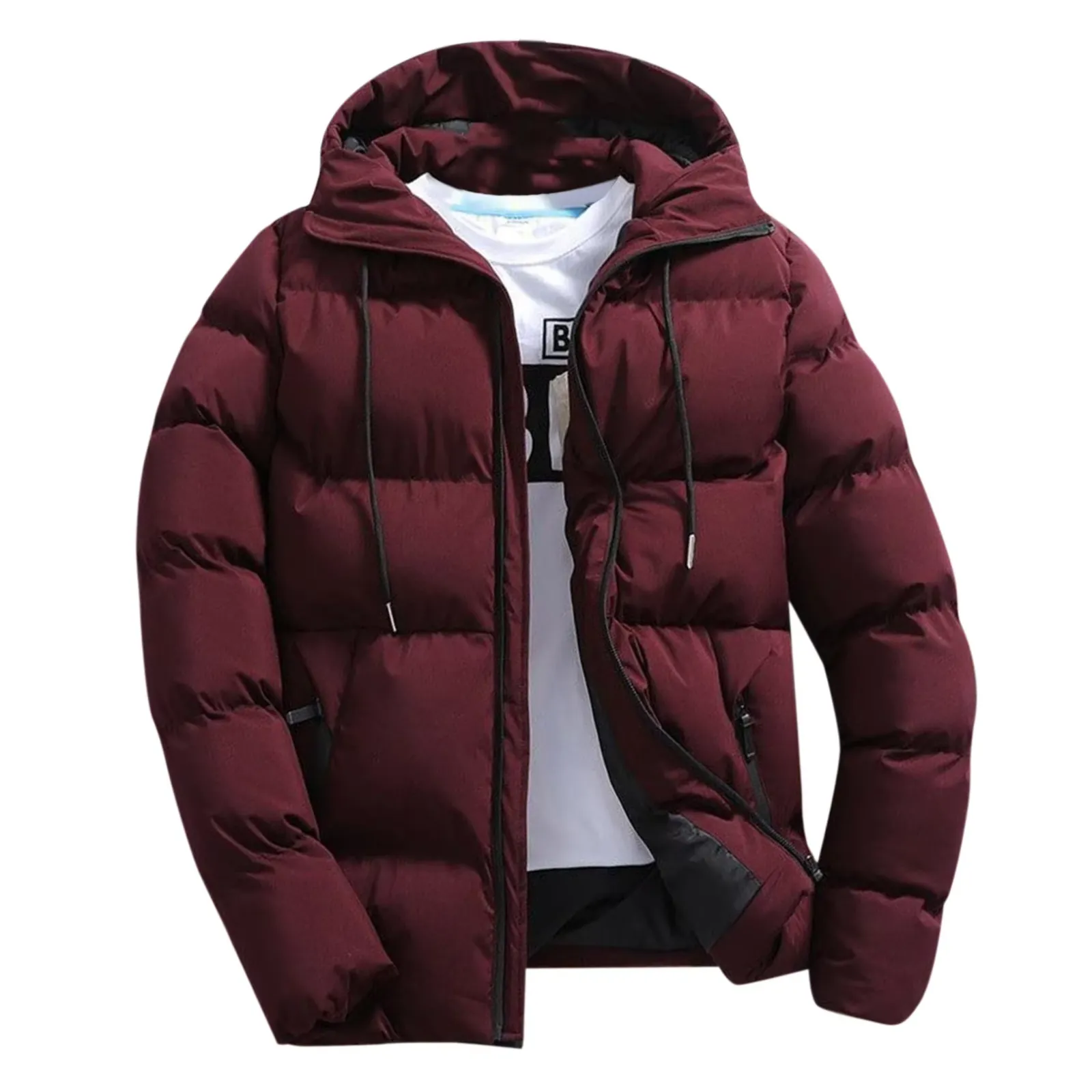 Dorvane - Puffer Jacket Heren met Capuchon, Winddicht, Geïsoleerd & Winterklaar