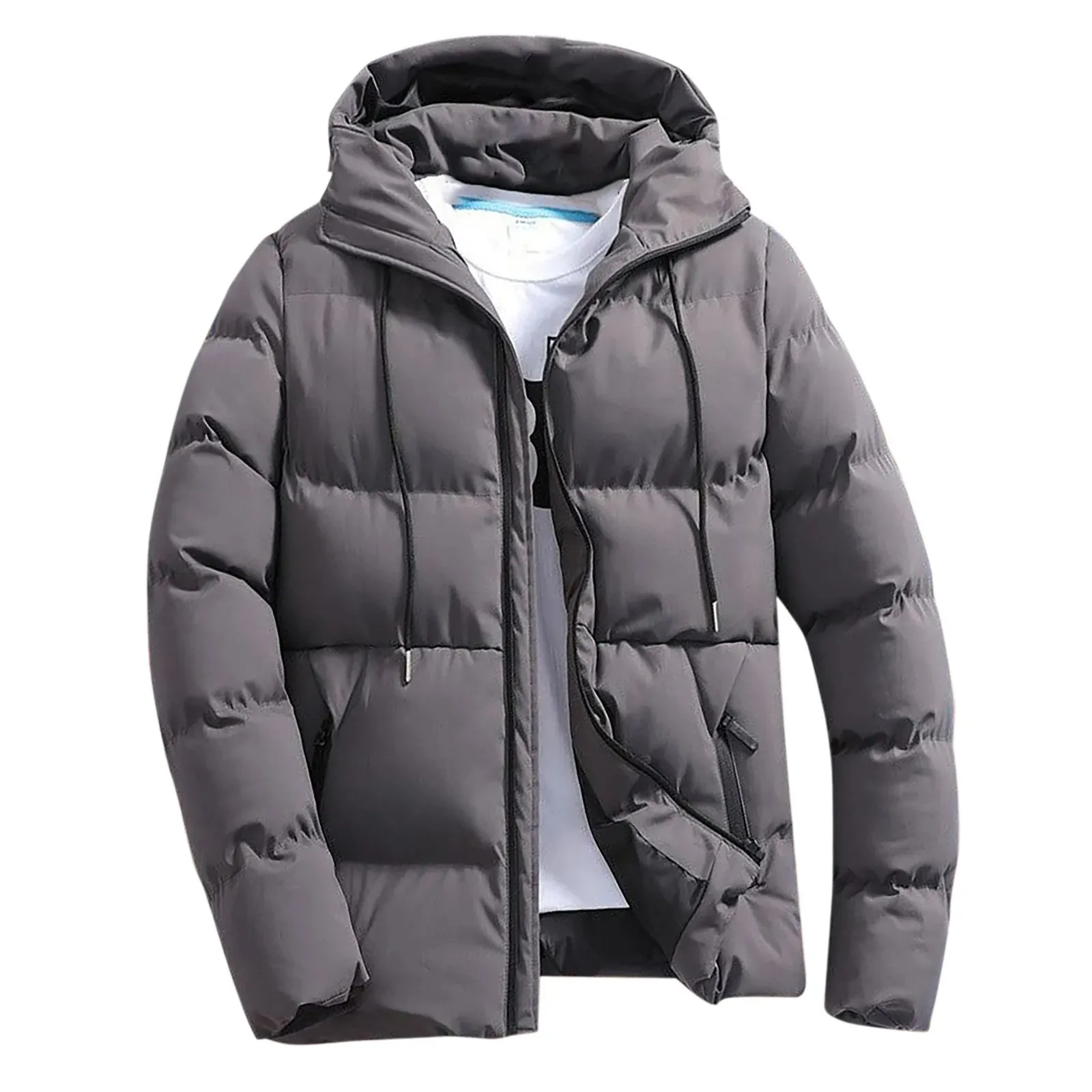 Dorvane - Puffer Jacket Heren met Capuchon, Winddicht, Geïsoleerd & Winterklaar