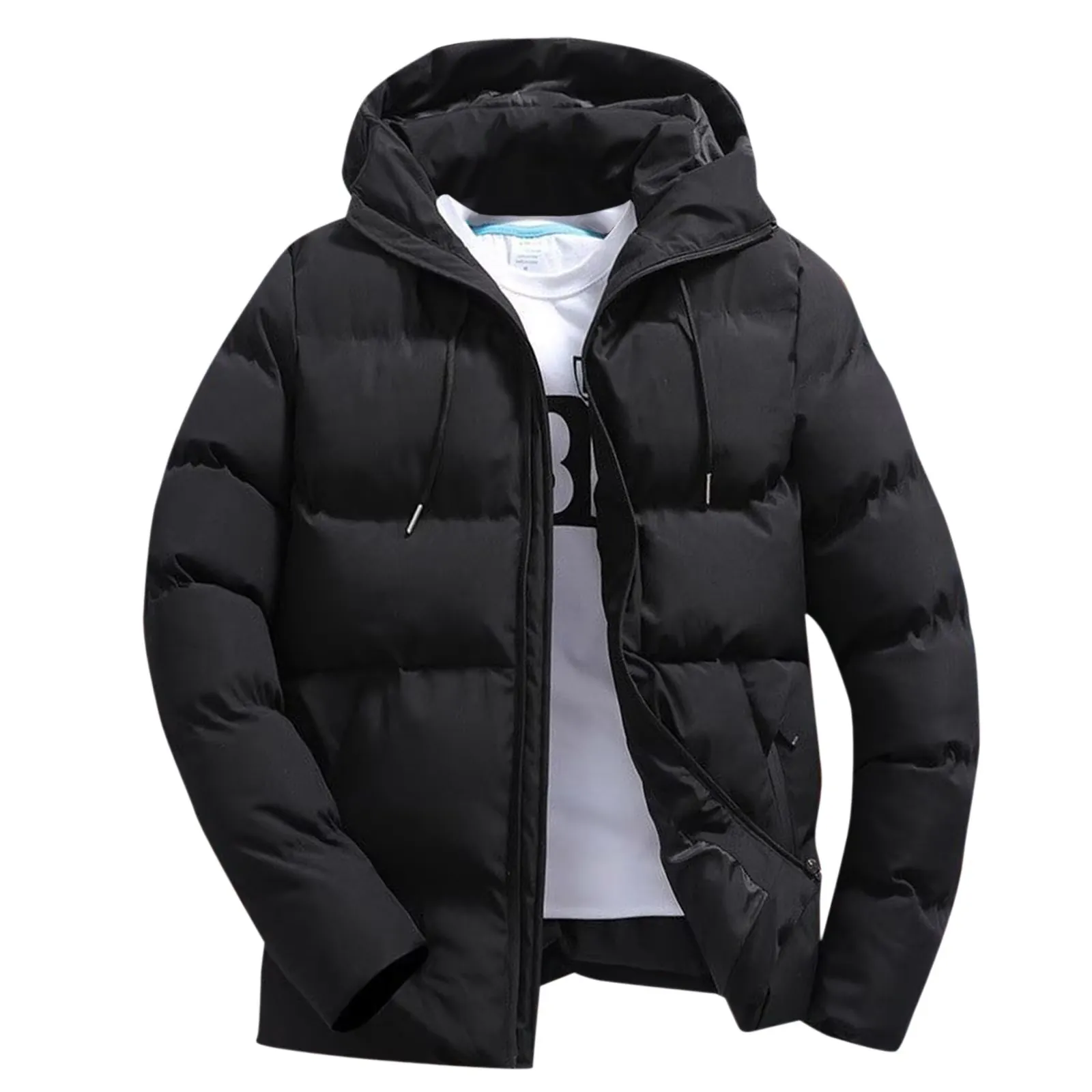 Dorvane - Puffer Jacket Heren met Capuchon, Winddicht, Geïsoleerd & Winterklaar