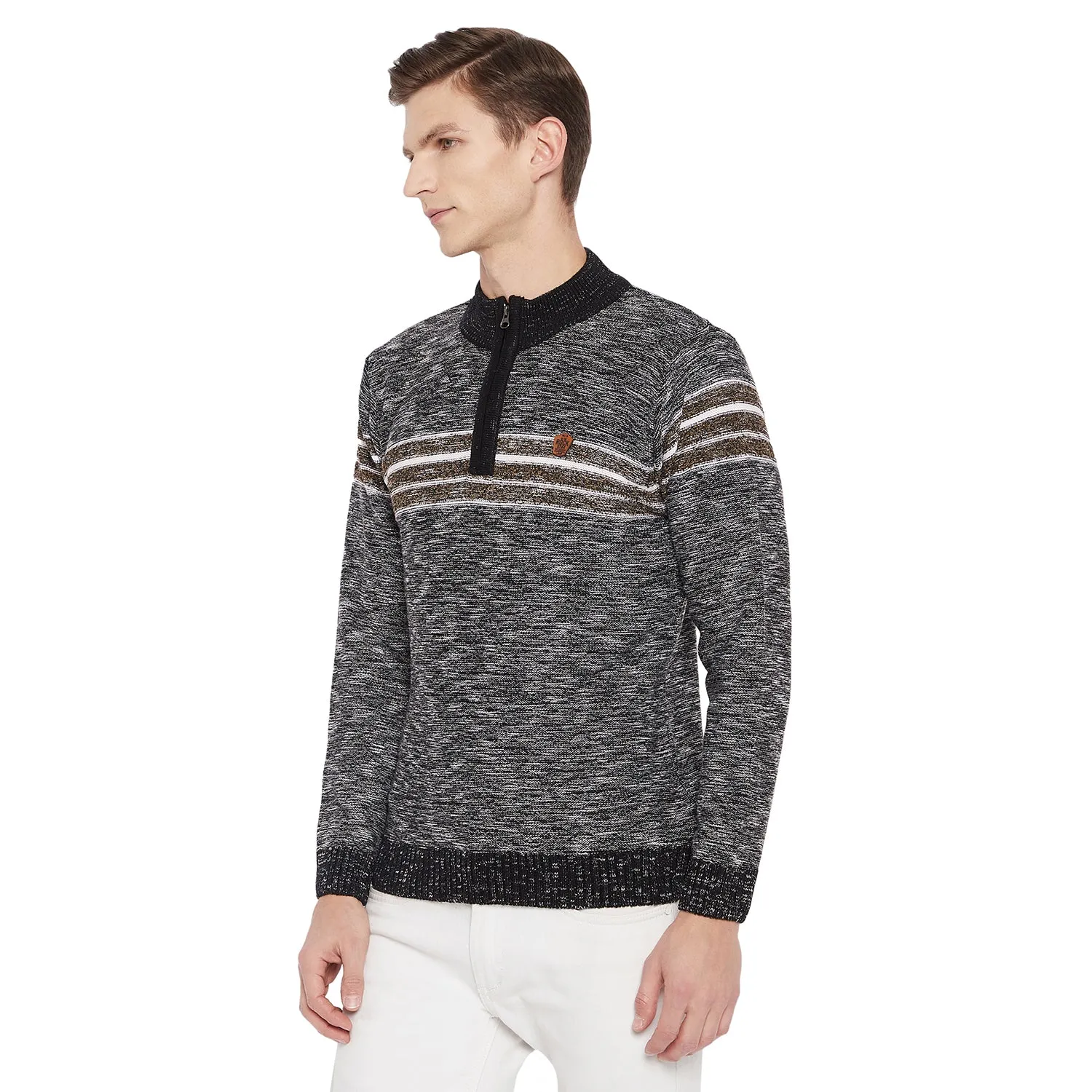 Duke Stardust Men Full Sleeve Zipper Sweater (SDS596)