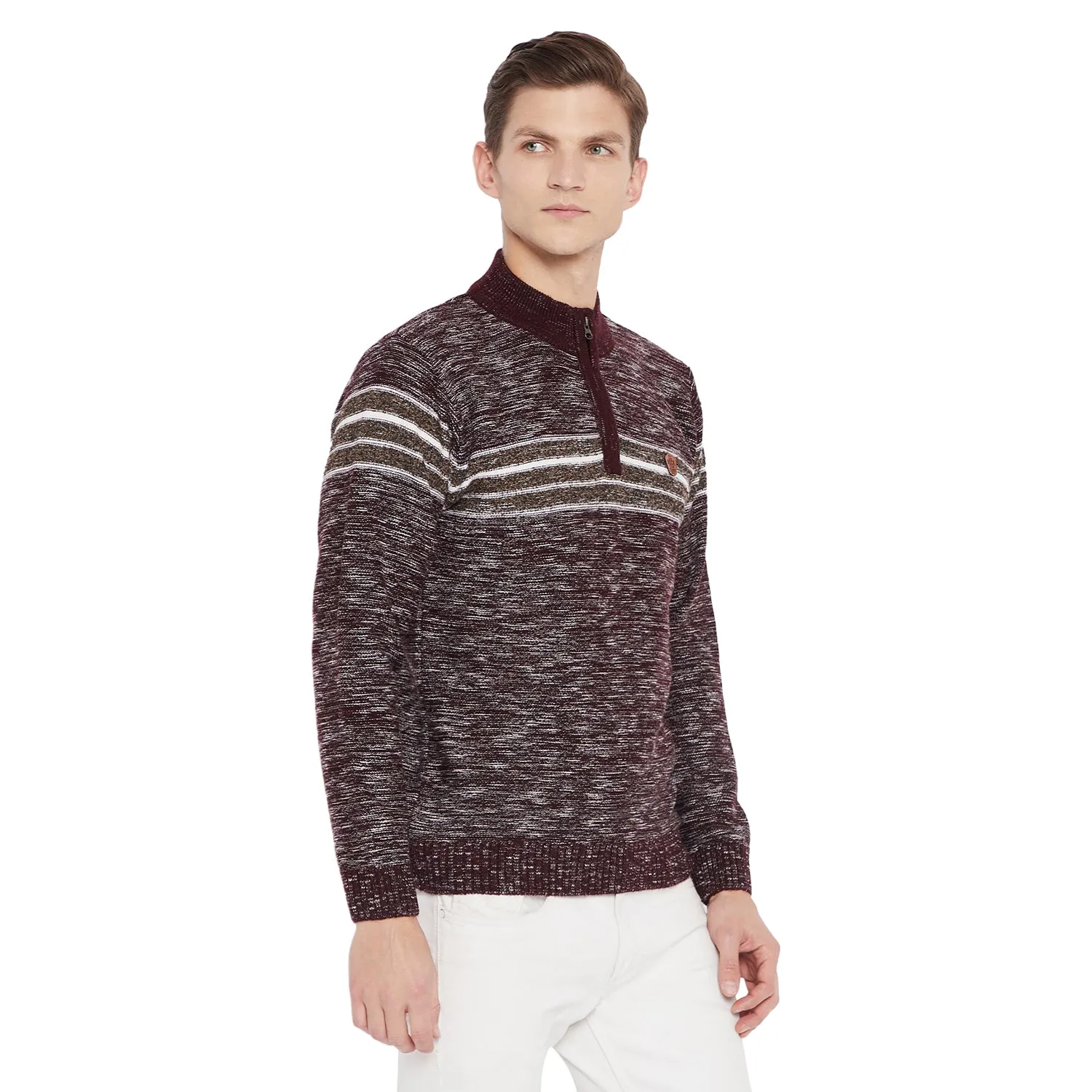 Duke Stardust Men Full Sleeve Zipper Sweater (SDS596)