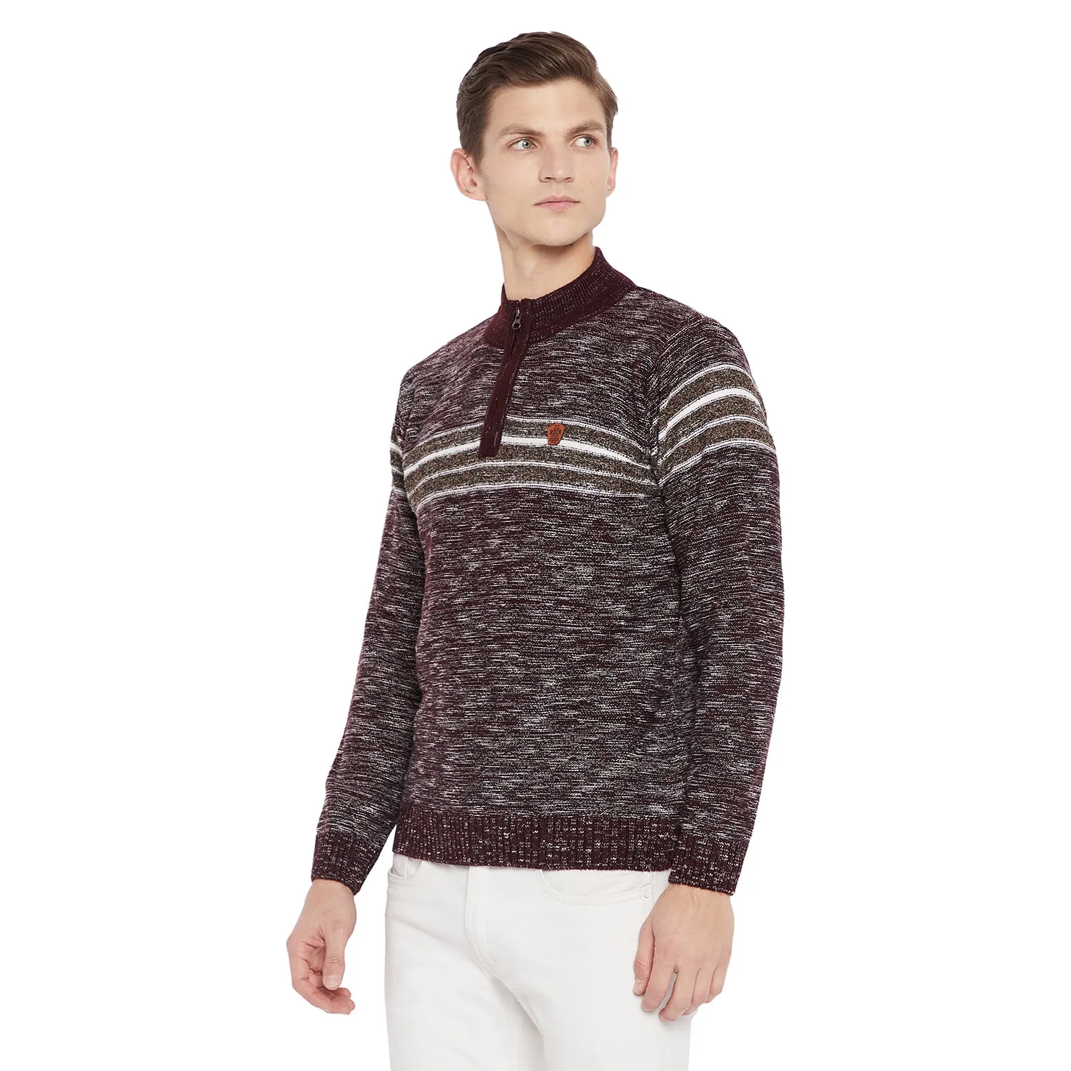 Duke Stardust Men Full Sleeve Zipper Sweater (SDS596)