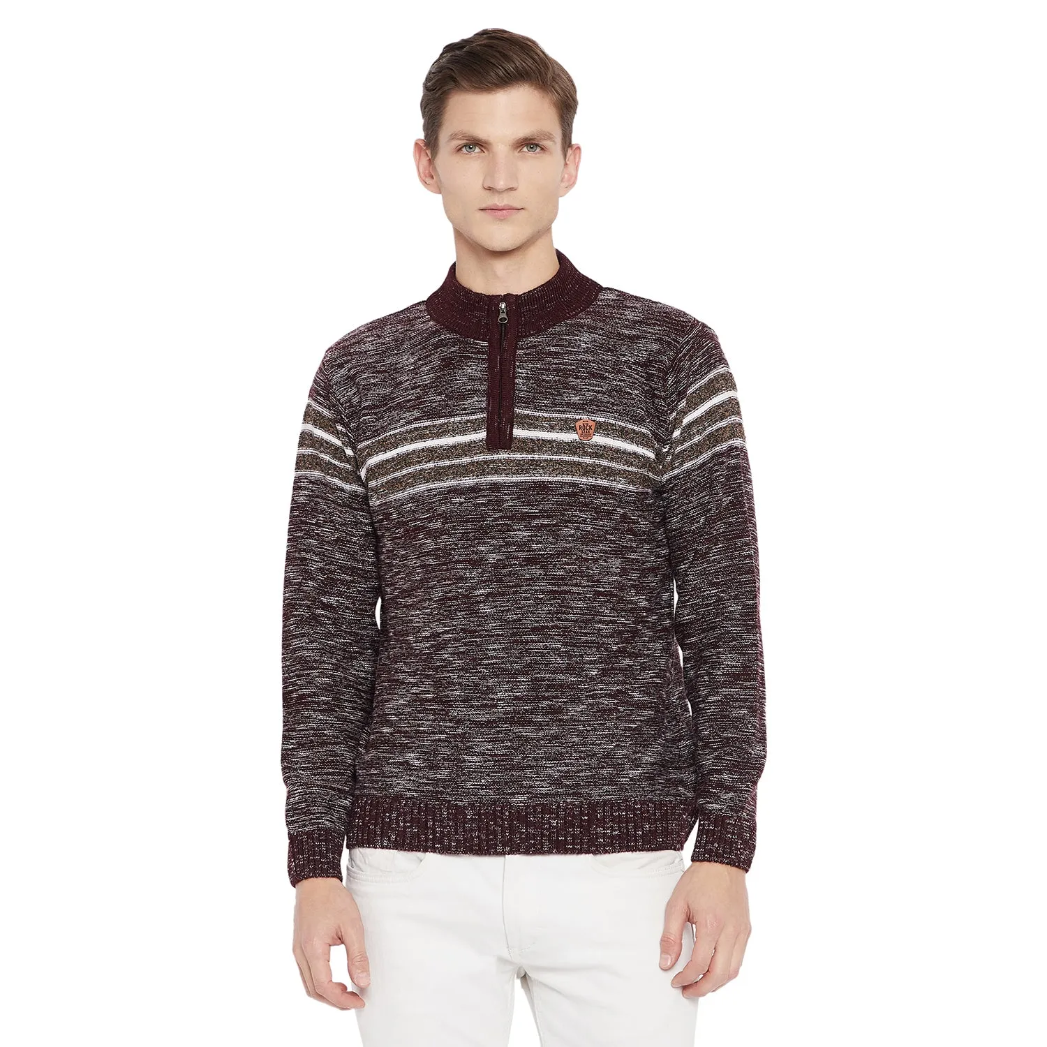 Duke Stardust Men Full Sleeve Zipper Sweater (SDS596)