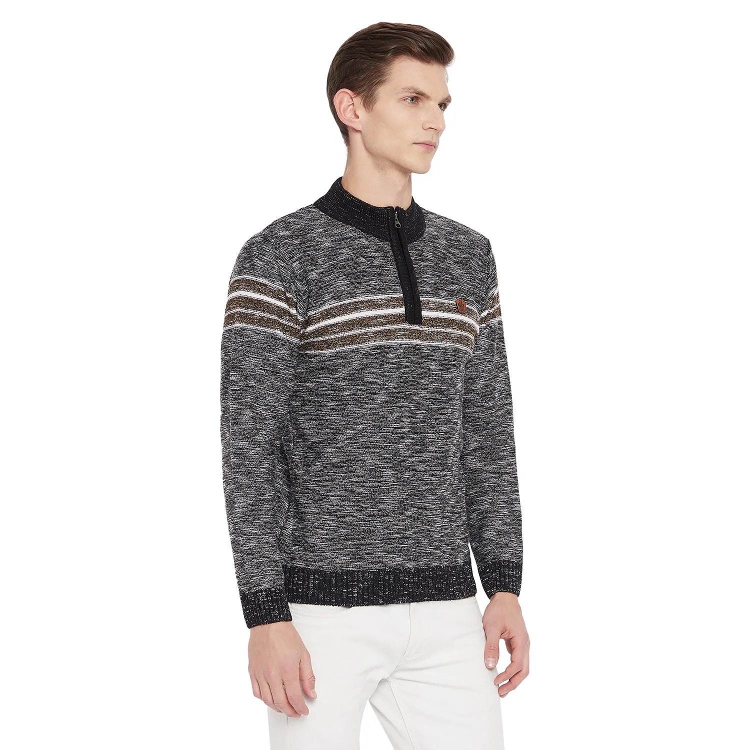 Duke Stardust Men Full Sleeve Zipper Sweater (SDS596)