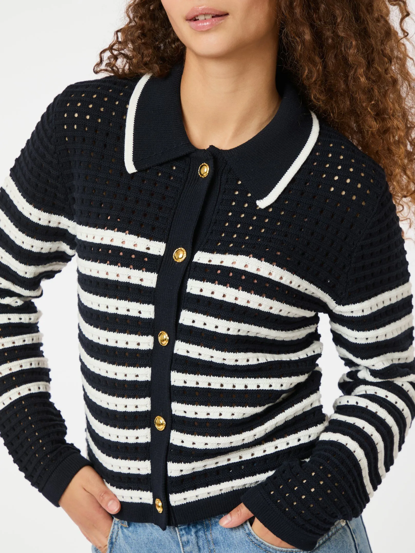 Effie Knit Cardigan - Navy