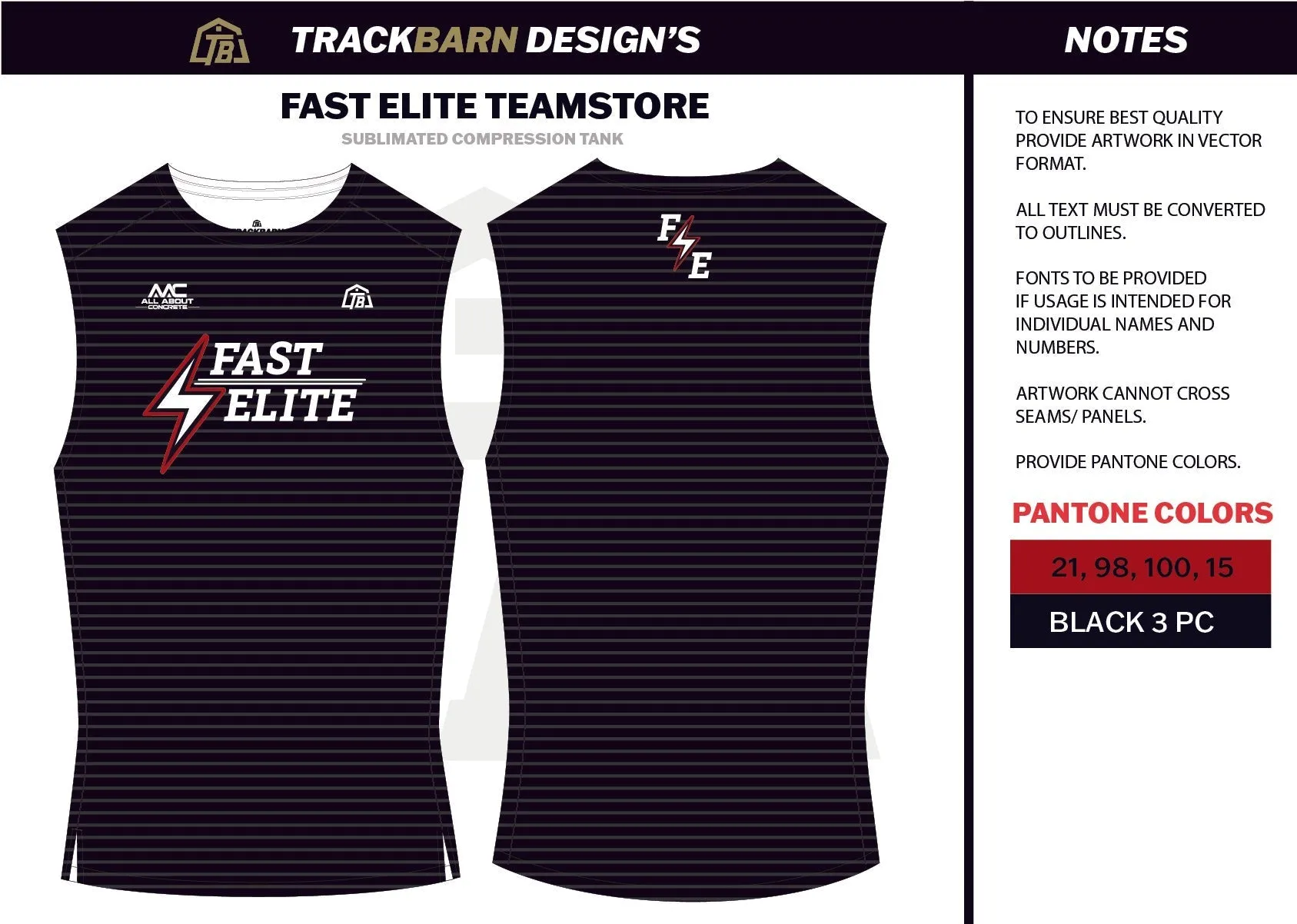 Fast-Elite- Mens Track Compression Tank