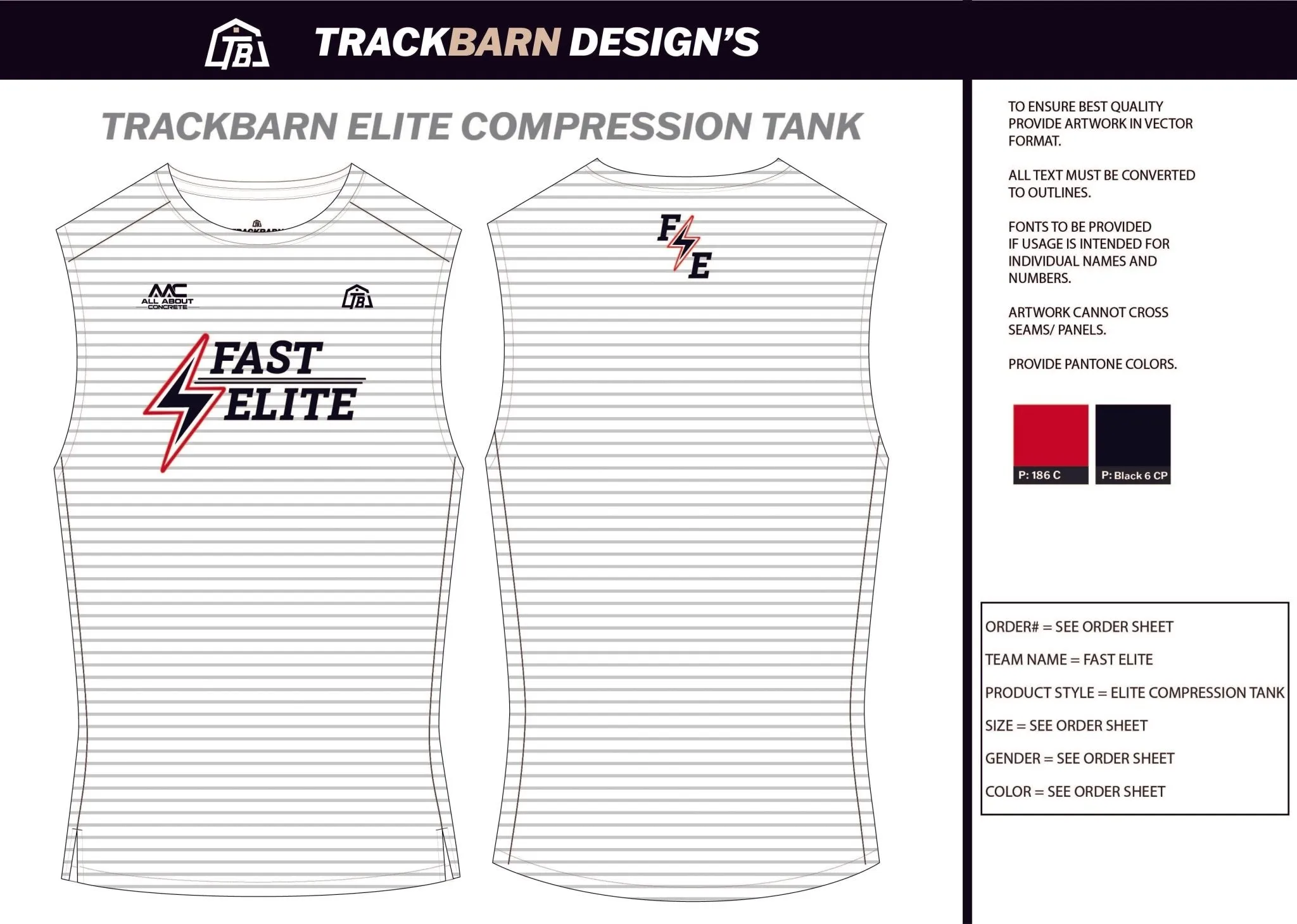 Fast-Elite- Mens Track Compression Tank