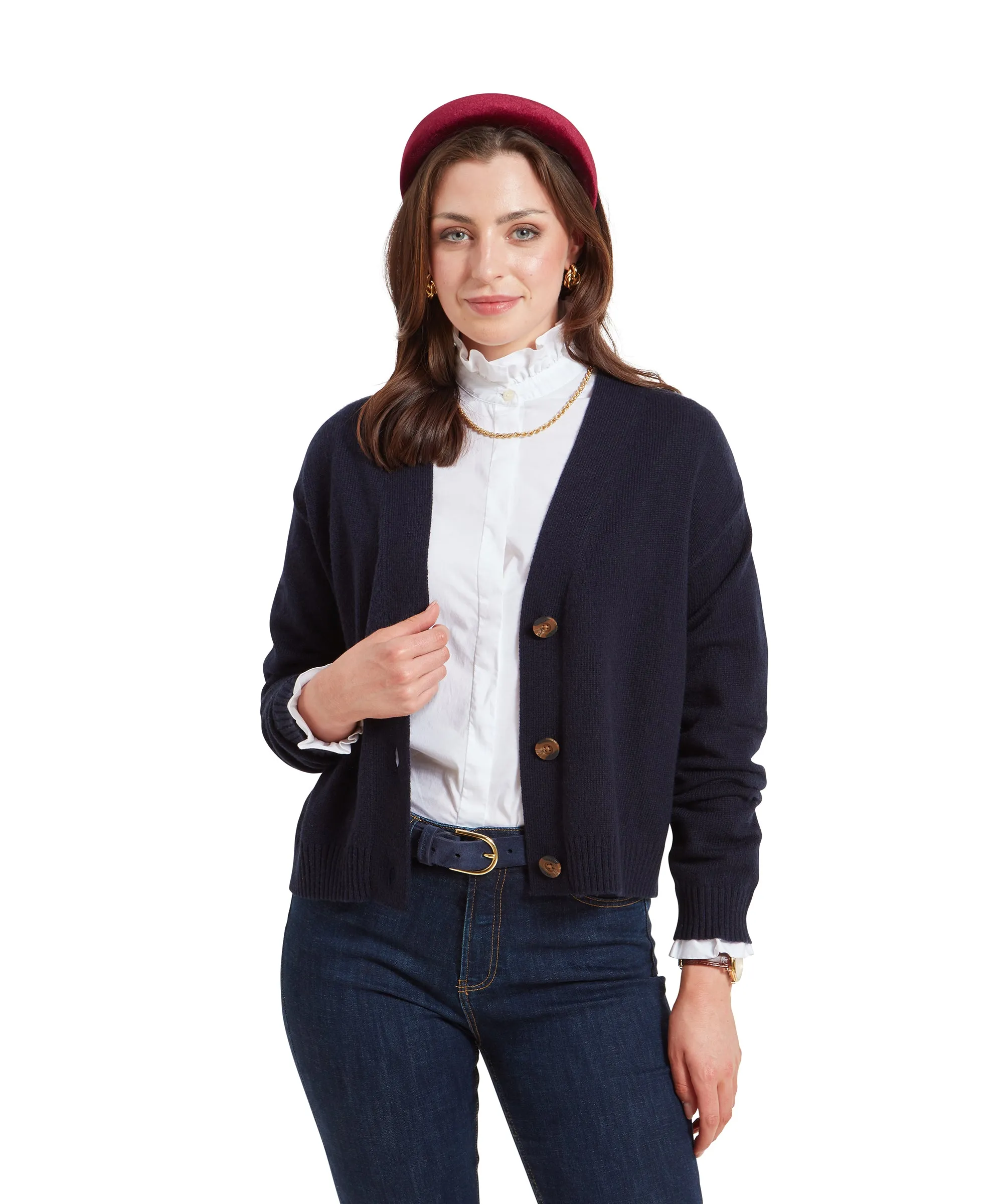 Filey Cardigan - Navy