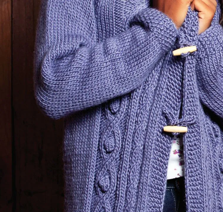 Girl's Coat Knitting Pattern (AE - 0001)