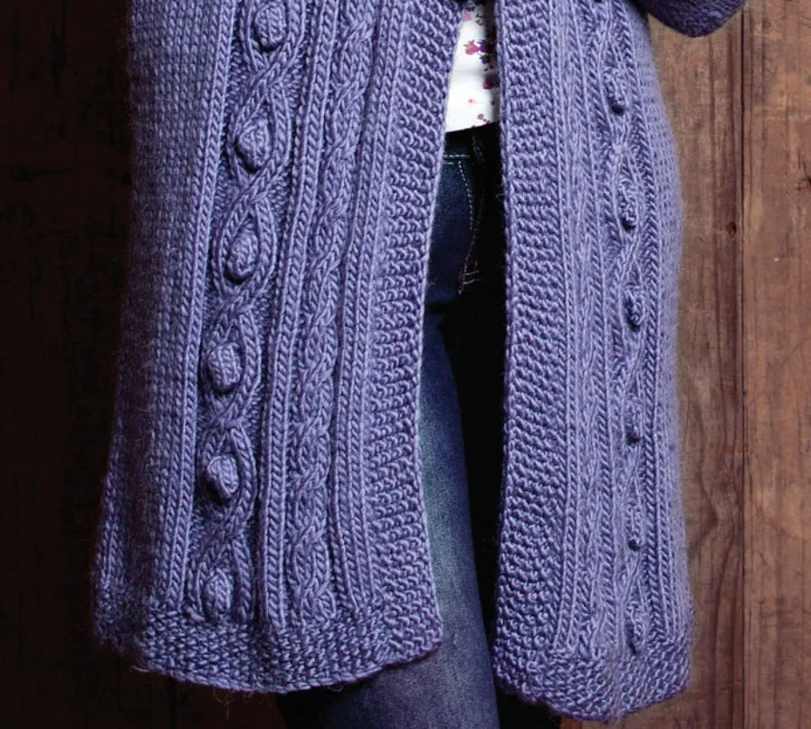 Girl's Coat Knitting Pattern (AE - 0001)