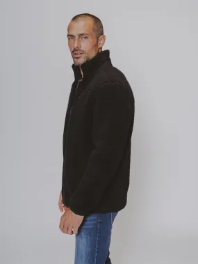 Henry Sherpa Jacket in Black