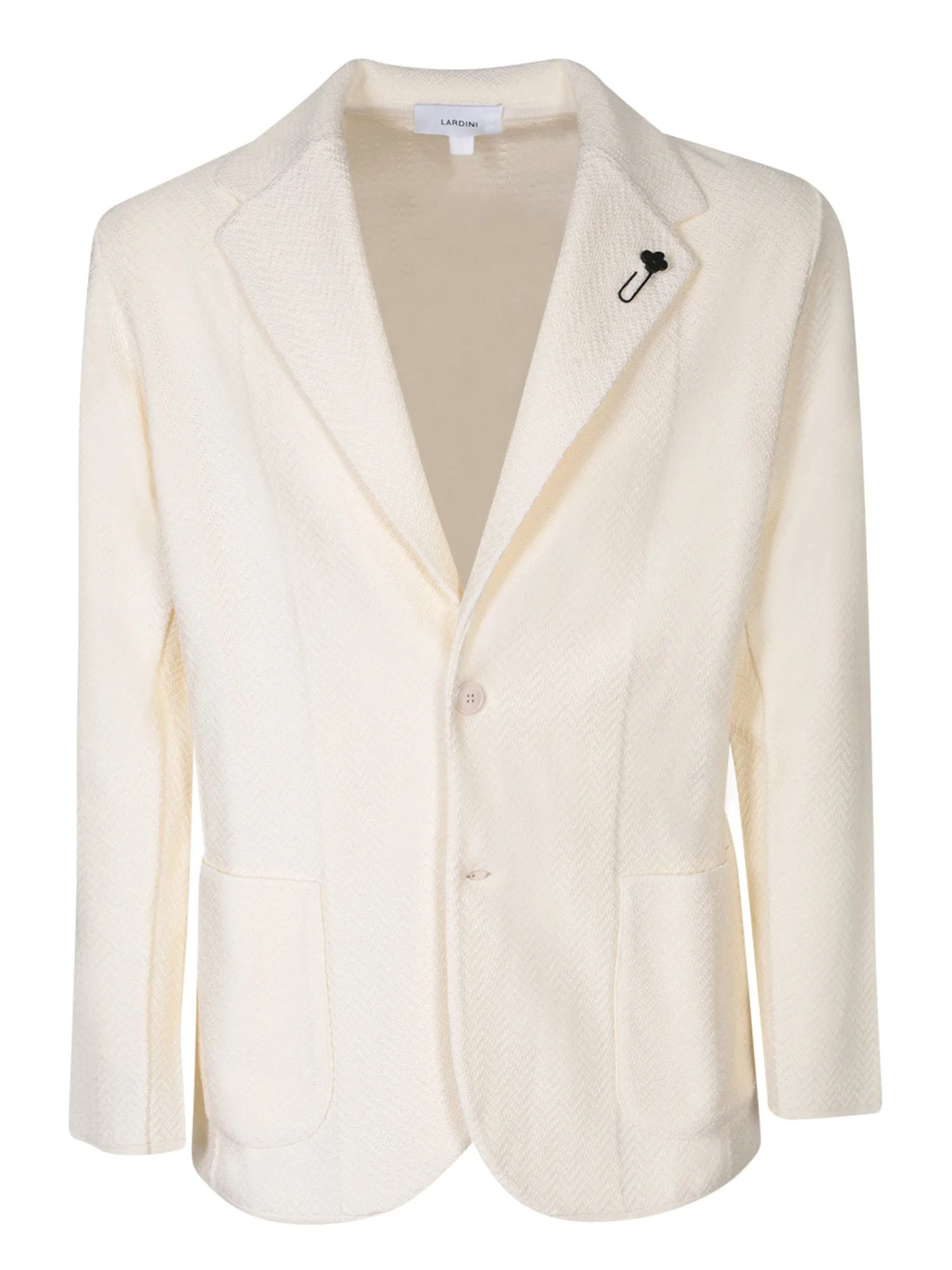 Herringbone ivory cardigan style jacket