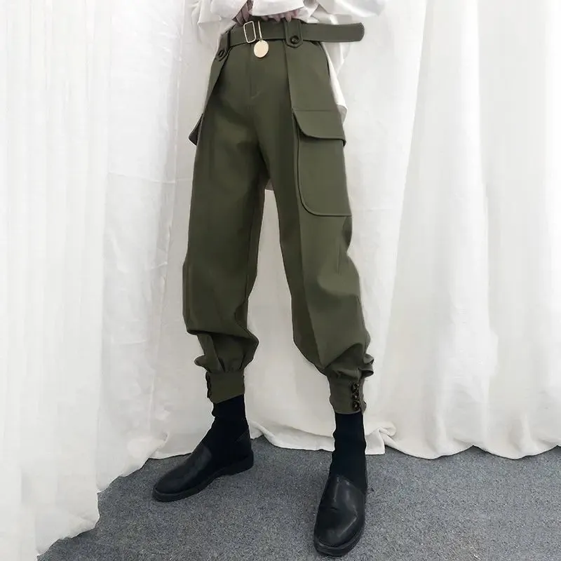 High Cargo Vintage Harajuku Halloween Waist Pants