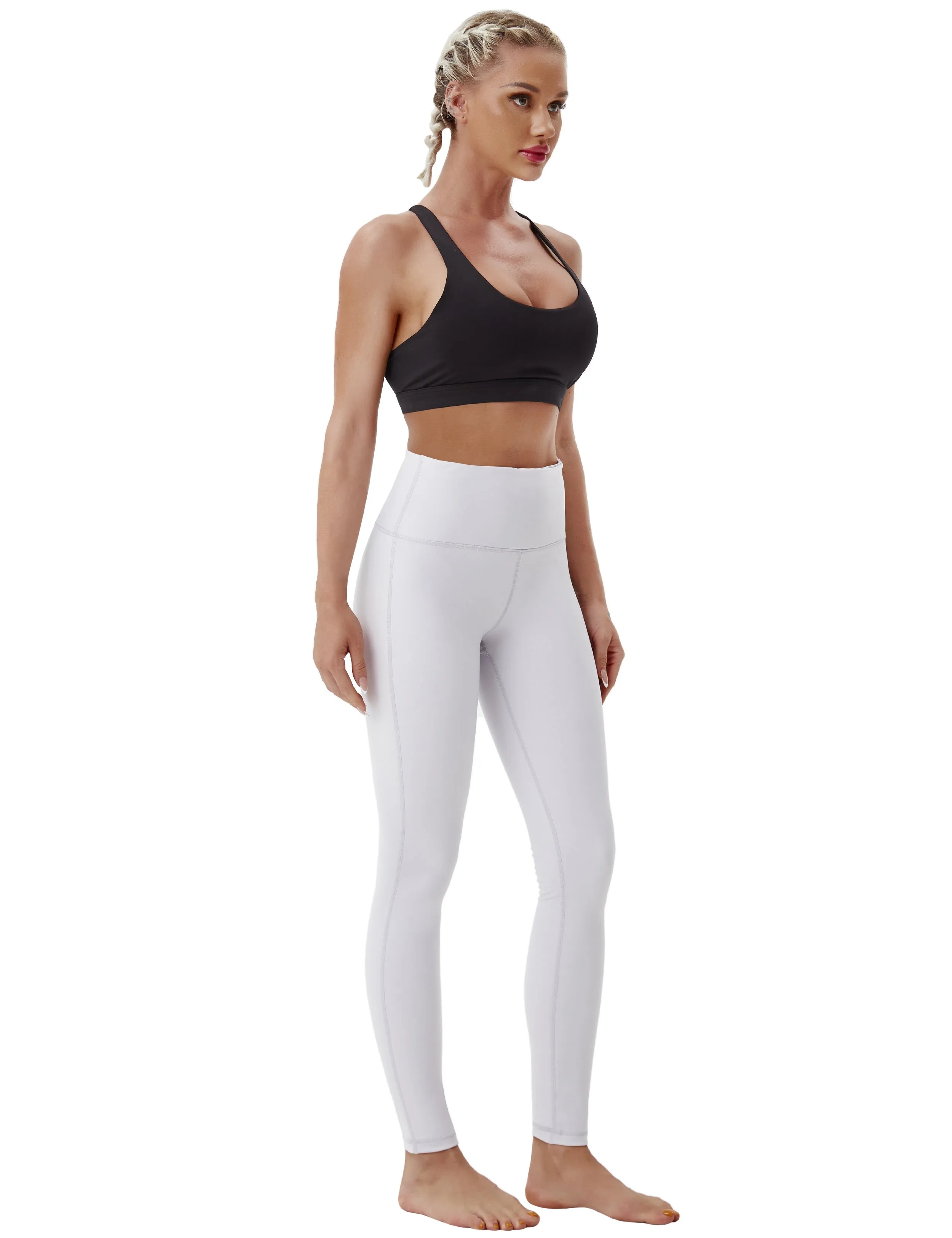 High Waist Side Line Golf Pants lightgray_Golf