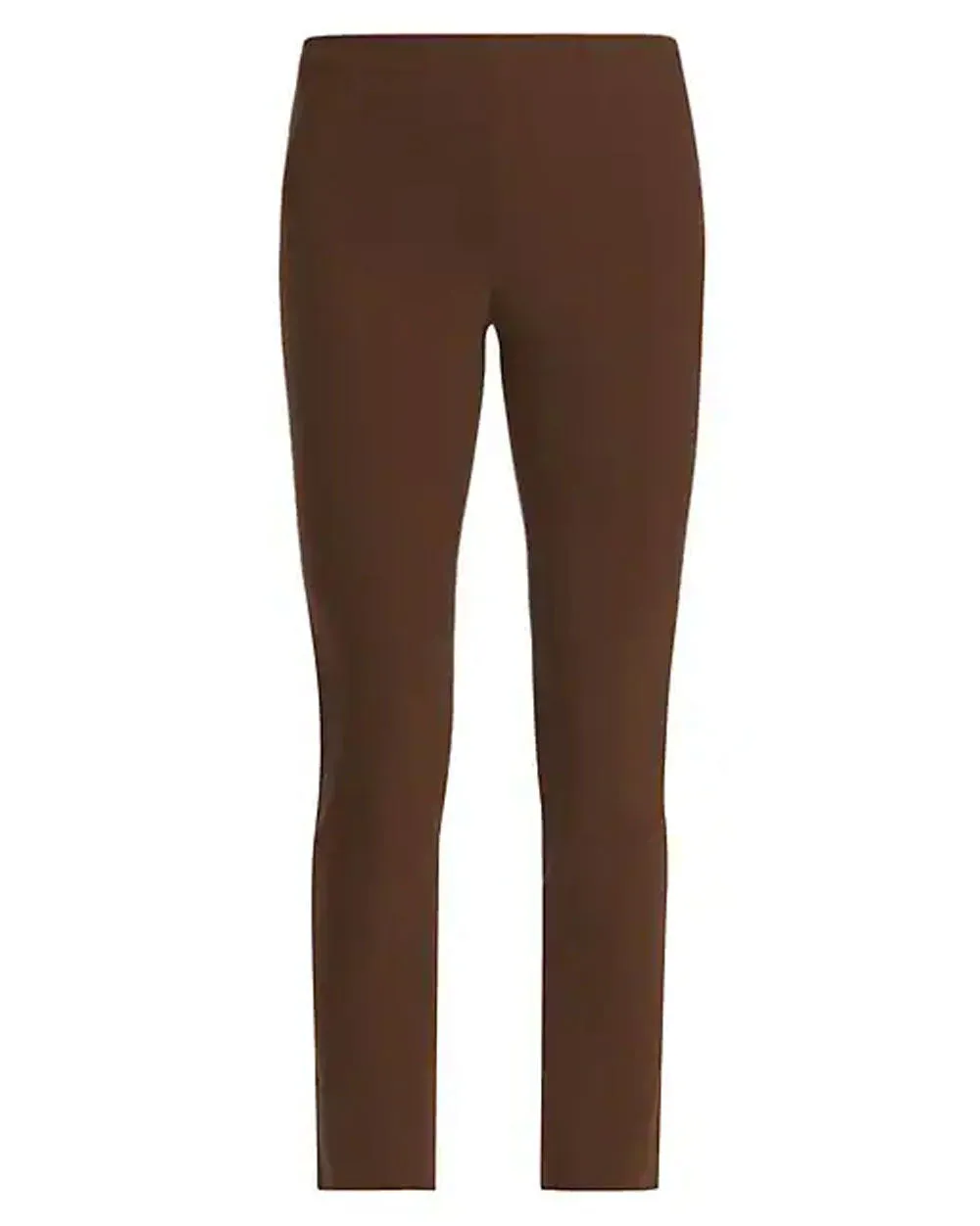 High Waist Stitch Front Seam Legging in Coffee